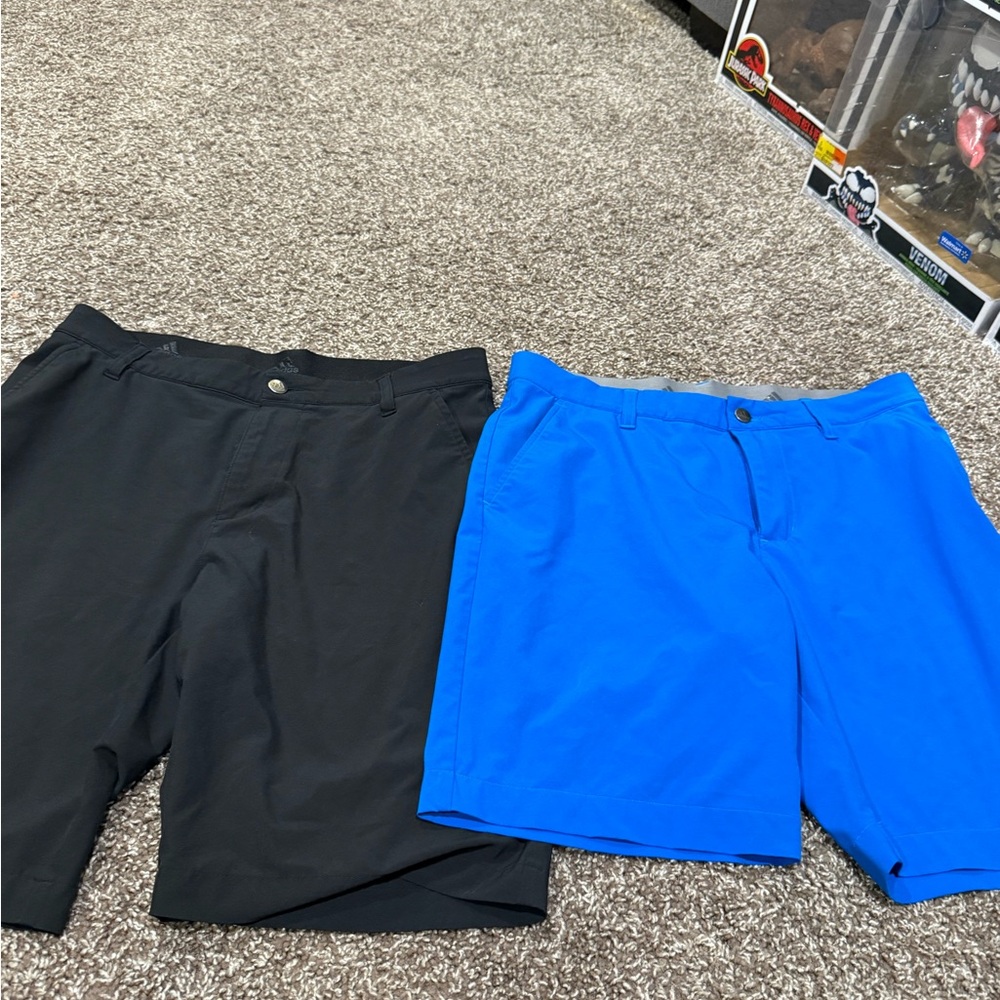 🍕Black and Blue adidas golf Shorts Set